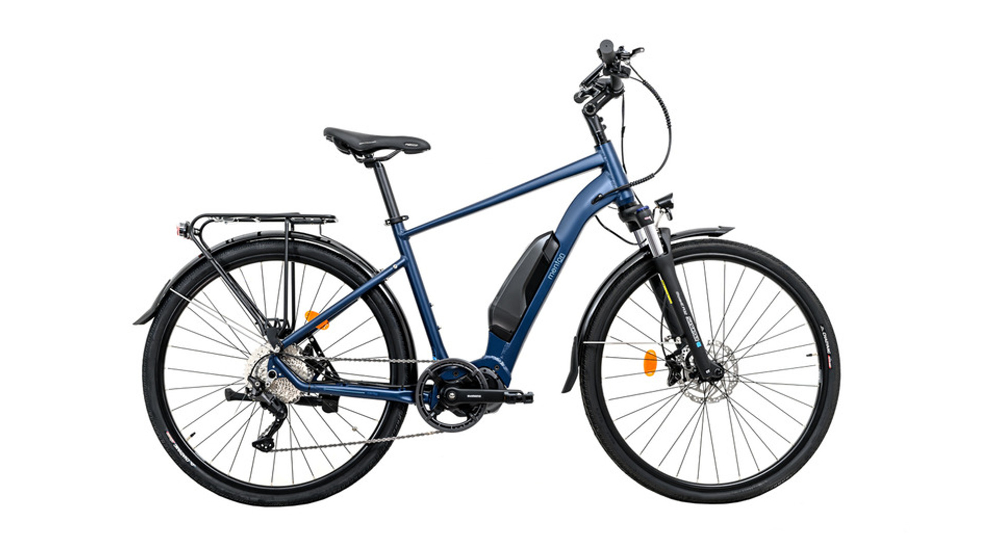 NEUZER Menton 2.0 28" férfi túra/trekking elektromos kerékpár, azúrkék, 20"