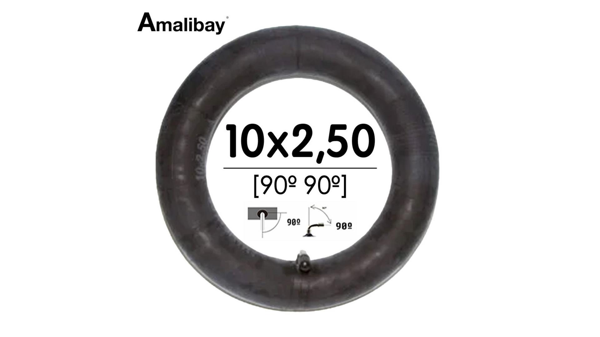 10x2,5 elektromos roller belső, 90/90 fokos (kifelé hajtott) szelep, Amalibay
