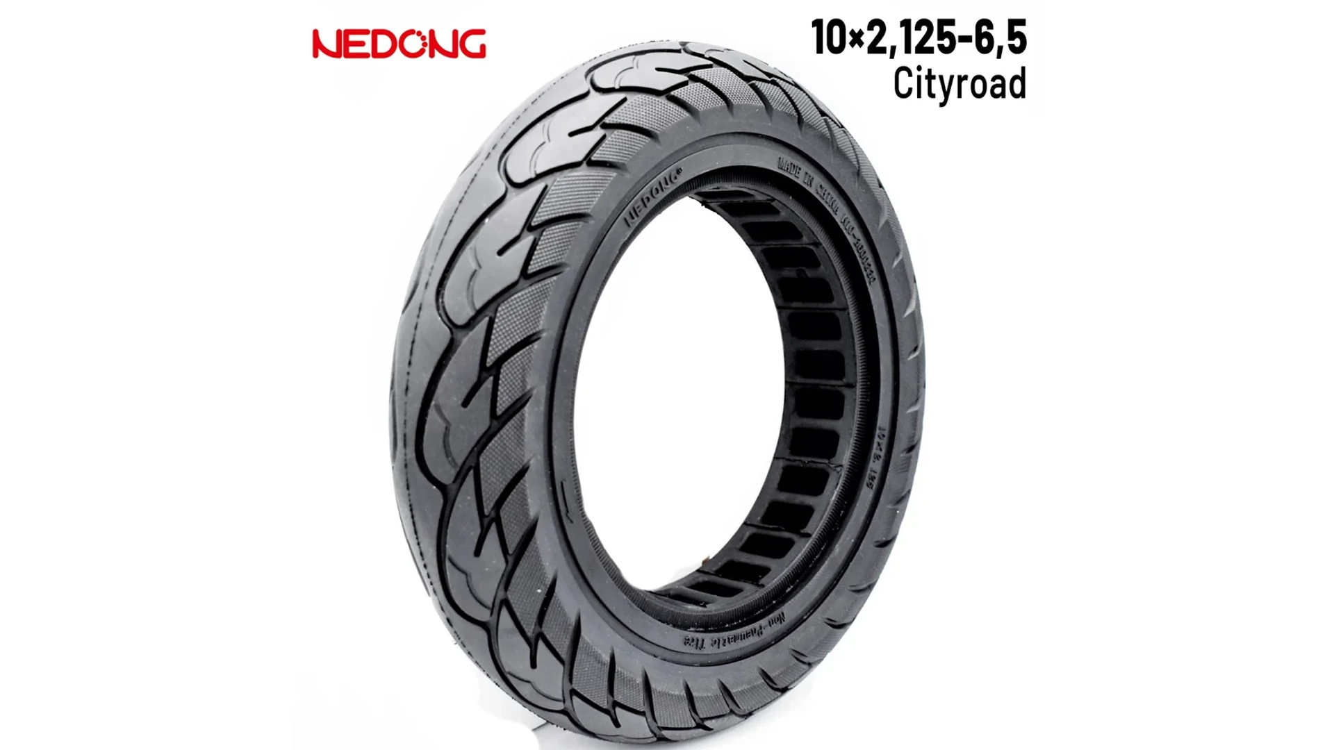 10x2.125-6.5 (36mm) elektromos roller külső gumi / tömörgumi, lyuggatott, City, Nedong