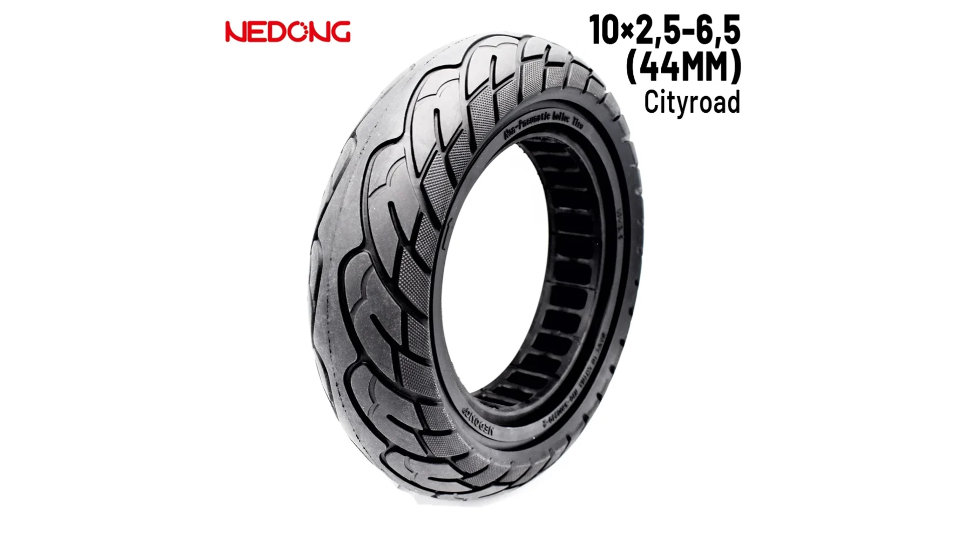 10x2.5-6.5 (44mm) elektromos roller külső gumi / tömörgumi, lyuggatott, City, Nedong