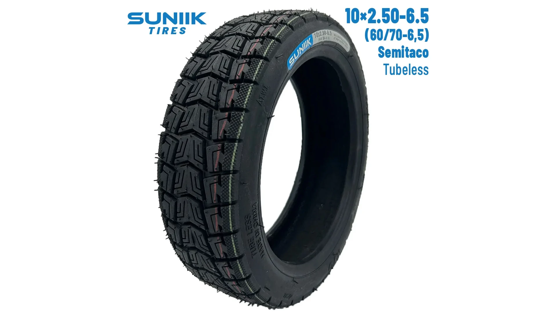 10x2.5-6.5 (60/70-6,5) elektromos roller külső gumi, városi terep, tubeless, Suniik, Ninebot G30 Max / Cecotec Bongo S+