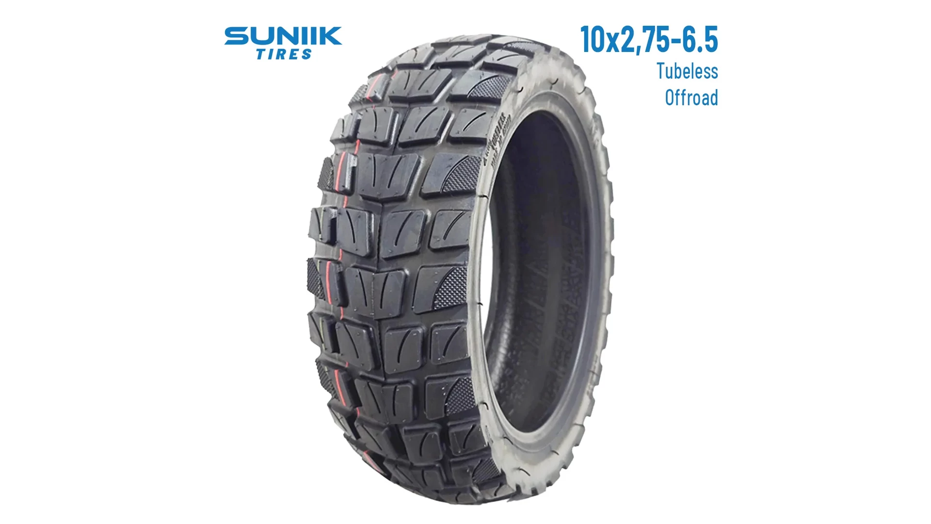 10x2.75-6.5 / 255x80 elektromos roller külső gumi, Off-road, tubeless, szélesített, Suniik