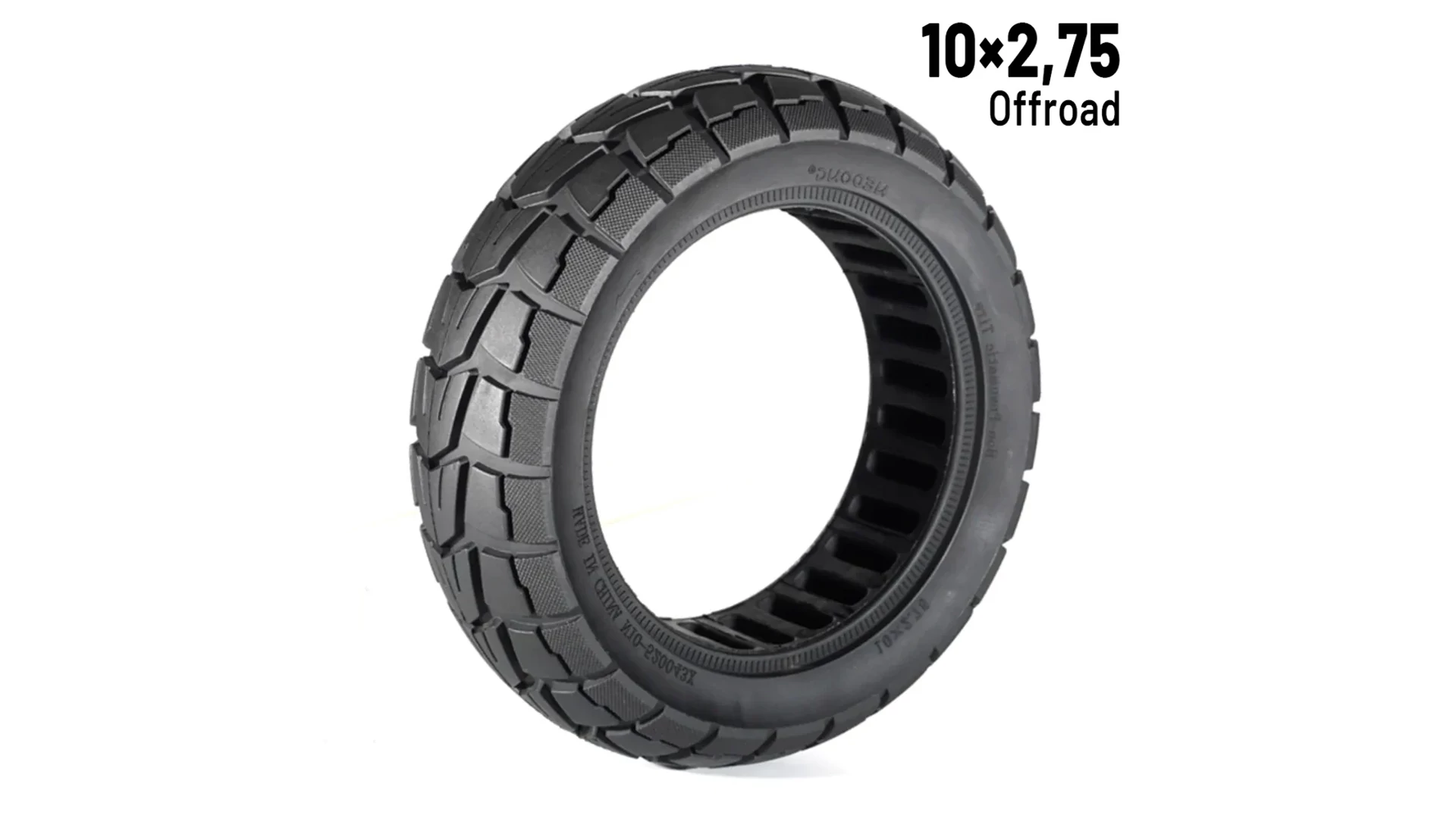 10x2.75 elektromos roller külső gumi / tömörgumi, Off-road, lyuggatott, Nedong, Dualtron / Smartgyro
