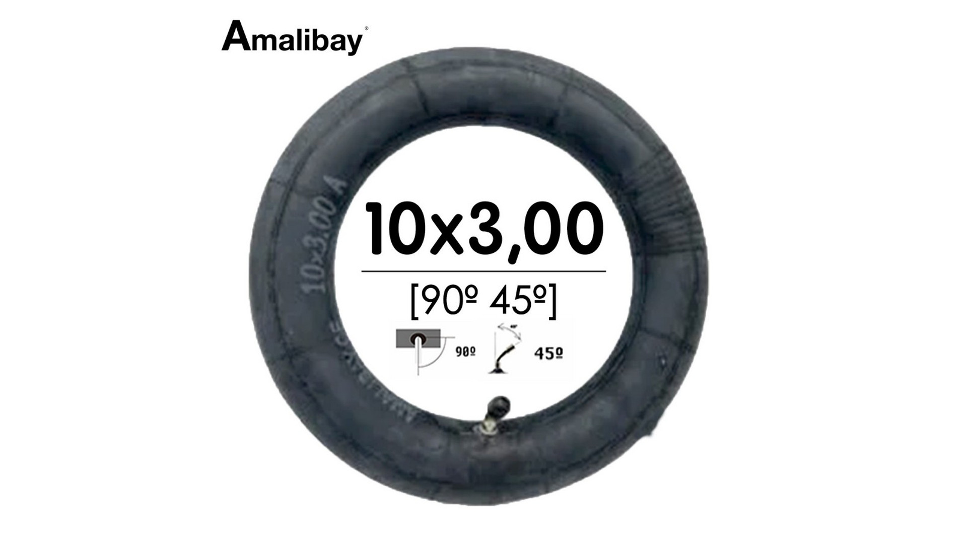 10x3 (288x50) elektromos roller belső, 45 fokos szelep, Amalibay 10x3 (288x50) elektromos roller belső, 45 fokos szelep, Amalibay