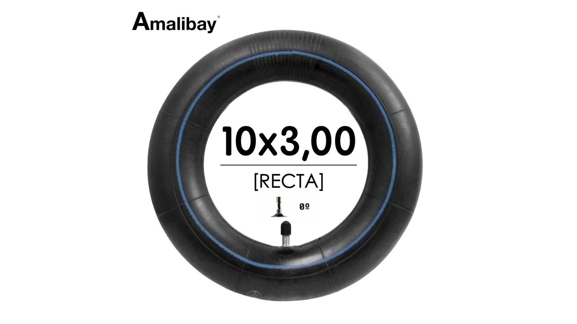 10x3.00 (255x80) elektromos roller belső, egyenes szelep, Amalibay