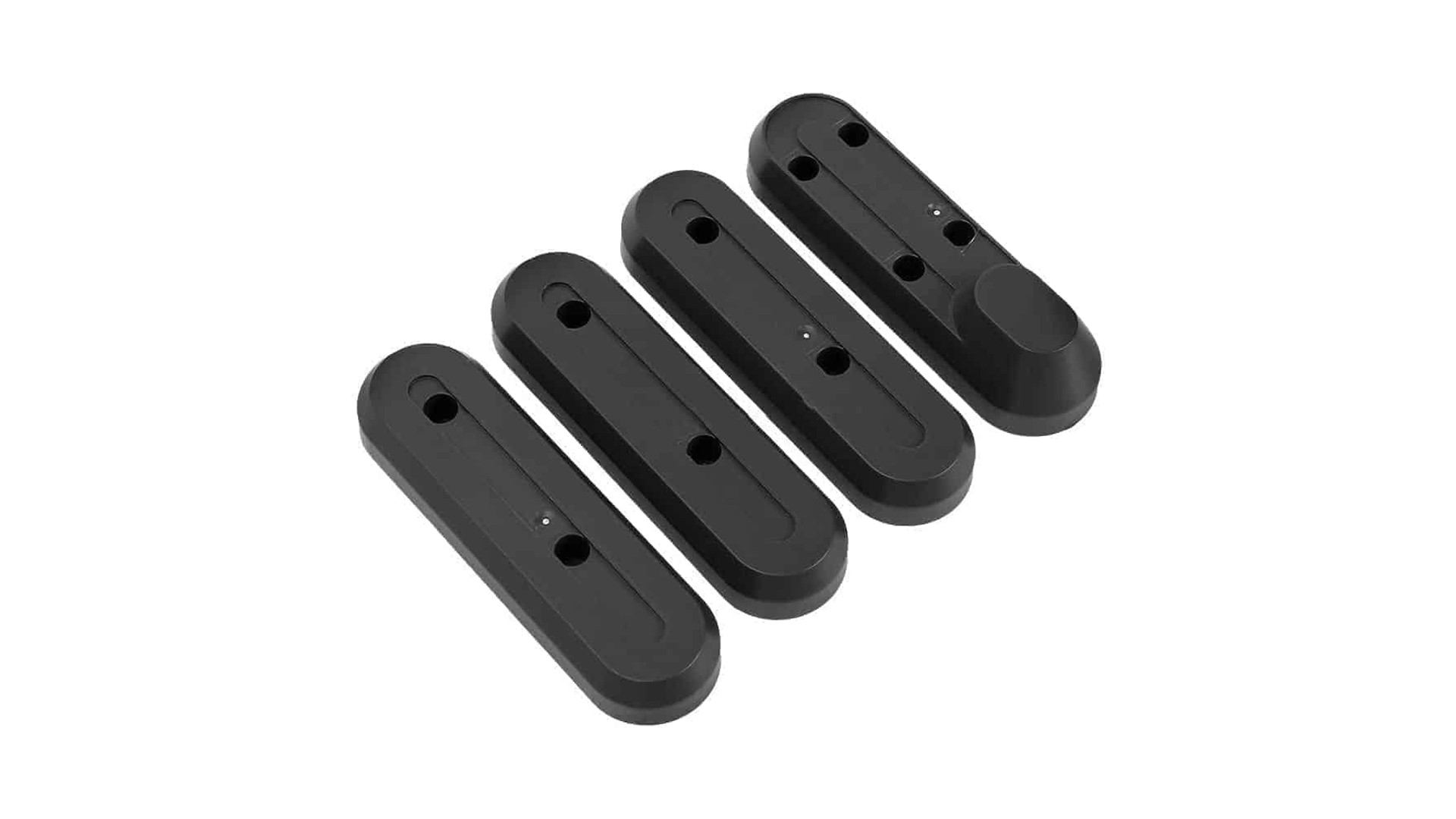 Csavarvédő burkolat első és hátsó villához, Xiaomi M365 / 1S / Essential / Pro / Pro2, 4db, fekete Csavarvédő burkolat első és hátsó villához, Xiaomi M365 / 1S / Essential / Pro / Pro2, 4db, fekete