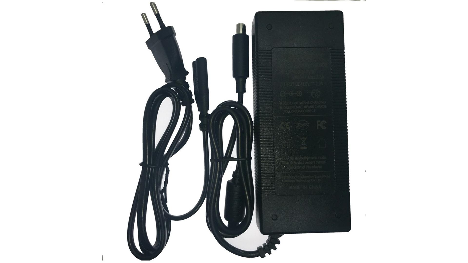 Töltő, Xiaomi M365 / 1S / Essential / Pro / Pro2, Ninebot ES, 42V 2A (akkutöltő)