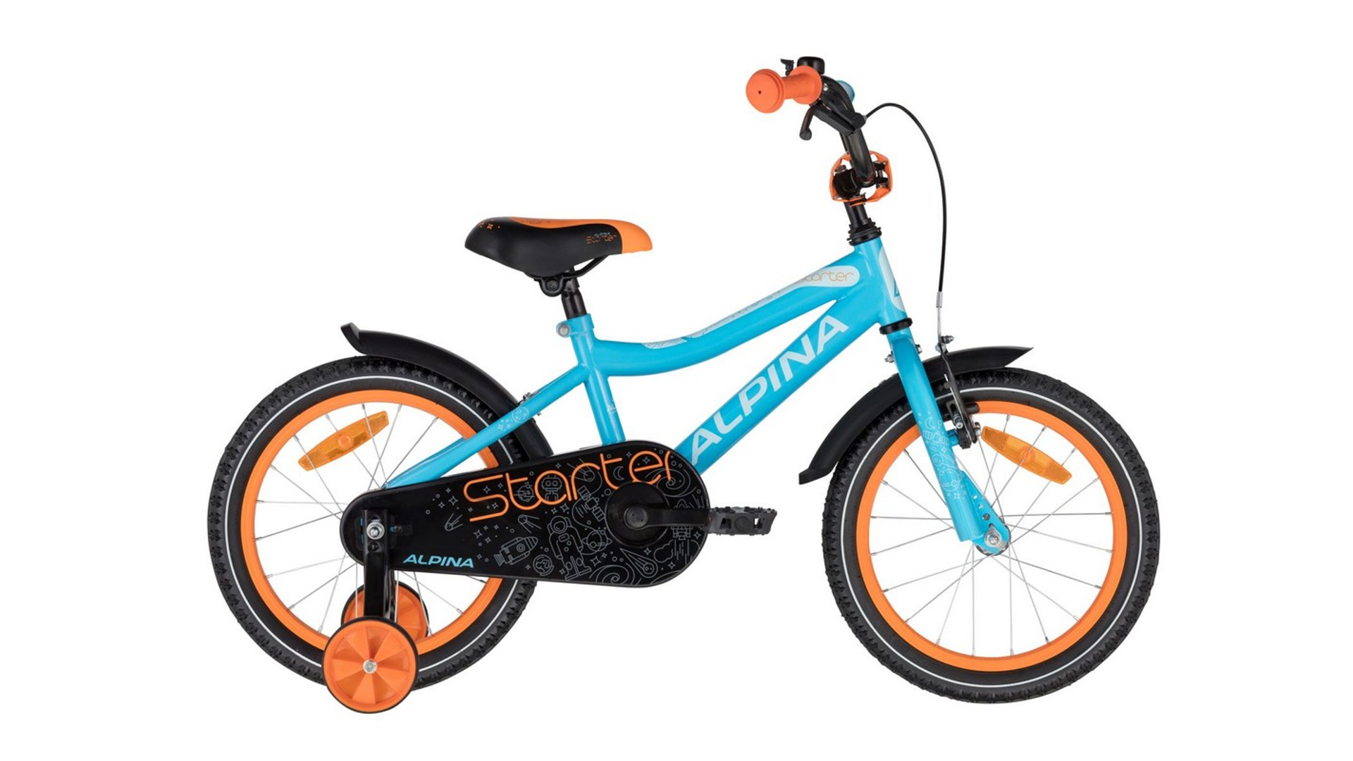 ALPINA Starter 16" gyermekkerékpár, Blue Orange