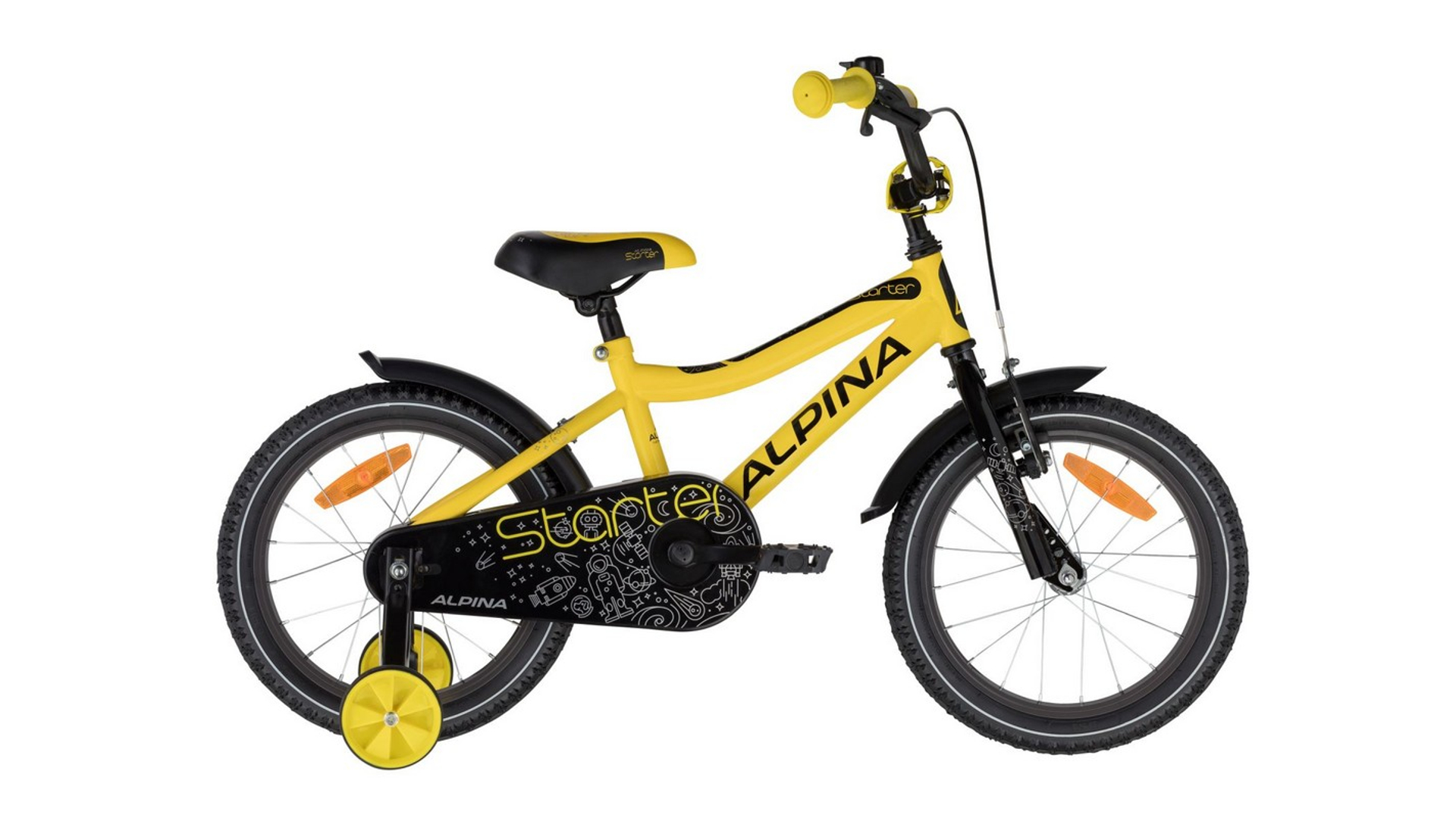 ALPINA Starter 16" gyermekkerékpár, Yellow