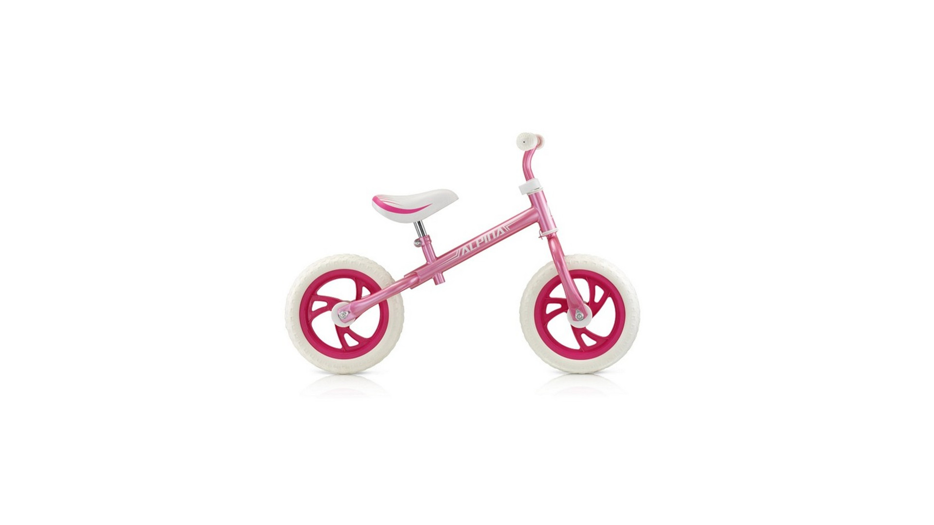 ALPINA Tornado 12" tanulókerékpár / futóbicikli, Pink ALPINA Tornado 12" tanulókerékpár / futóbicikli, Pink
