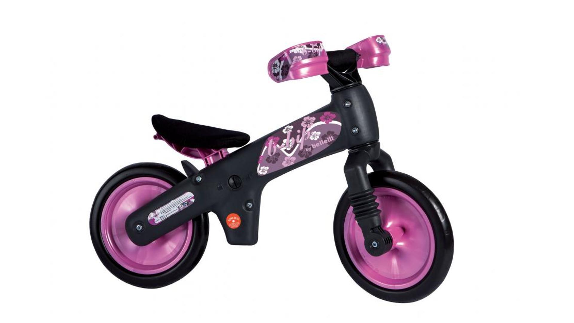 BELLELLI B-BIP gyermek futókerékpár, szürke/pink