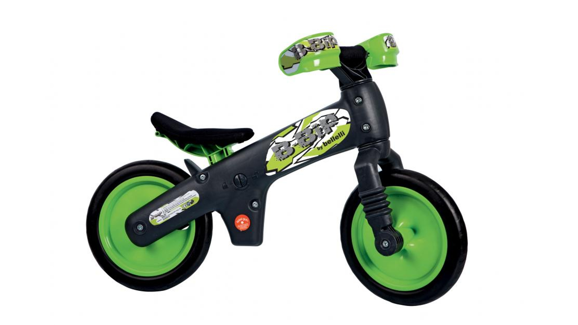 BELLELLI B-BIP gyermek futókerékpár, szürke/zöld