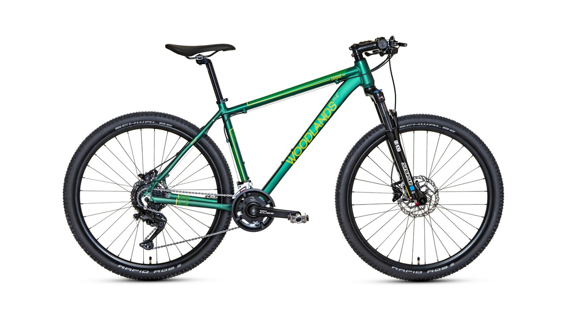 CSEPEL Woodlands Pro Cues 2.1 27,5" 18SP MTB XC kerékpár, 16.5", matt zöld