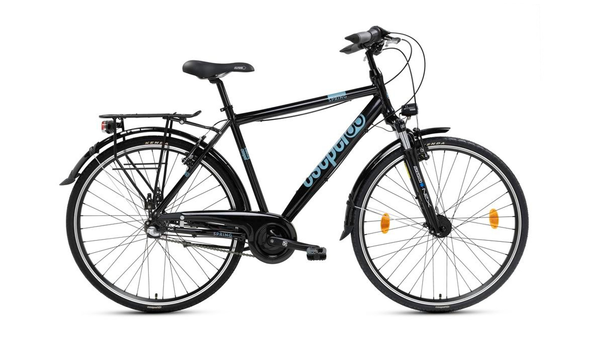CSEPEL Spring 100 FFI 28" N3 3 seb., agyváltós túra/trekking kerékpár, 21", fekete