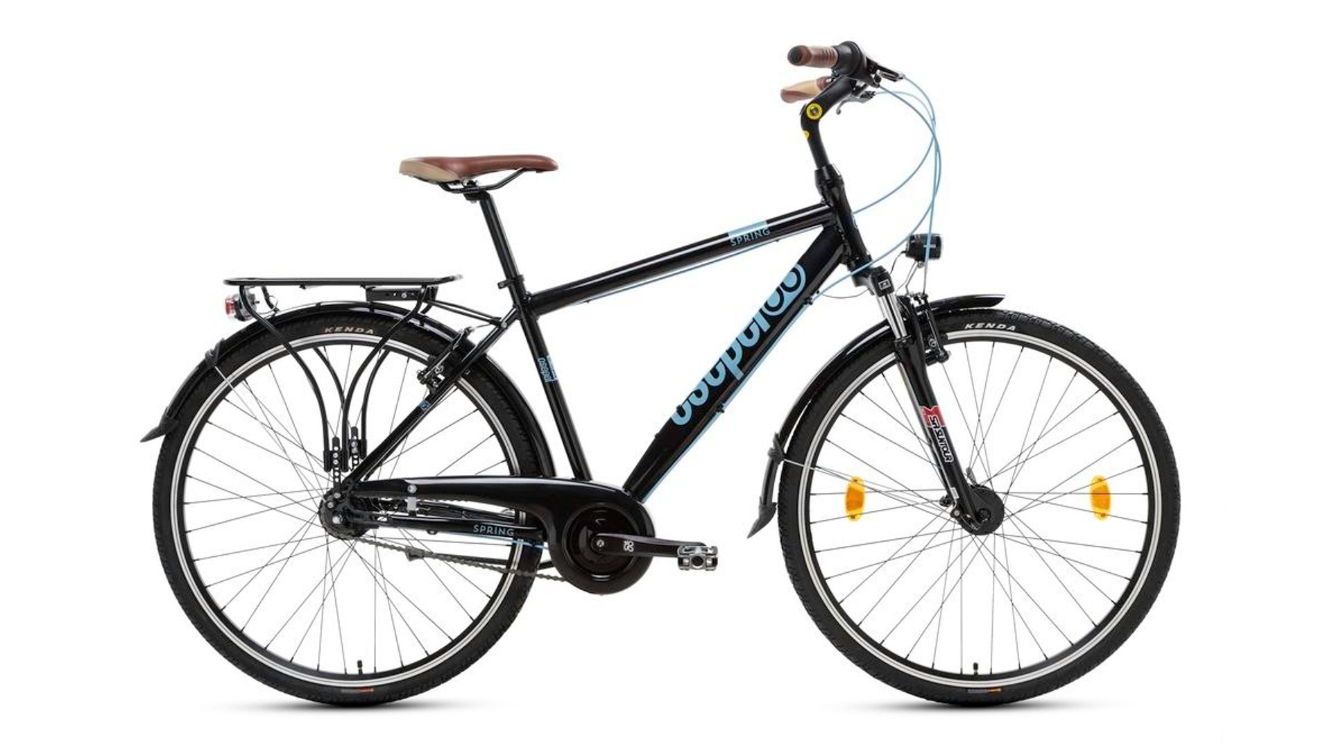 CSEPEL Spring 200 FFI 28" N7 7 seb., agyváltós túra/trekking kerékpár, 21", fekete