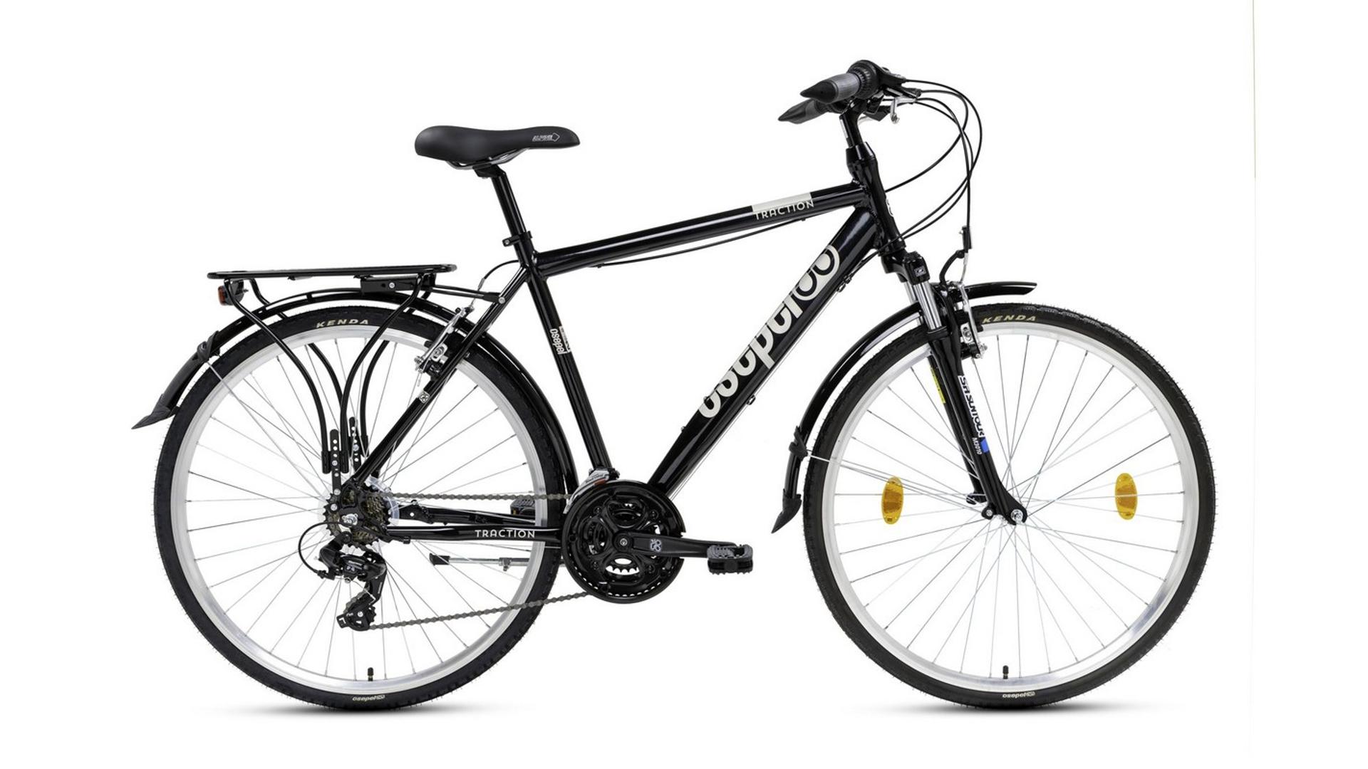 CSEPEL Traction 100 FFI 28" 21SP férfi túra/trekking kerékpár, 23", fekete