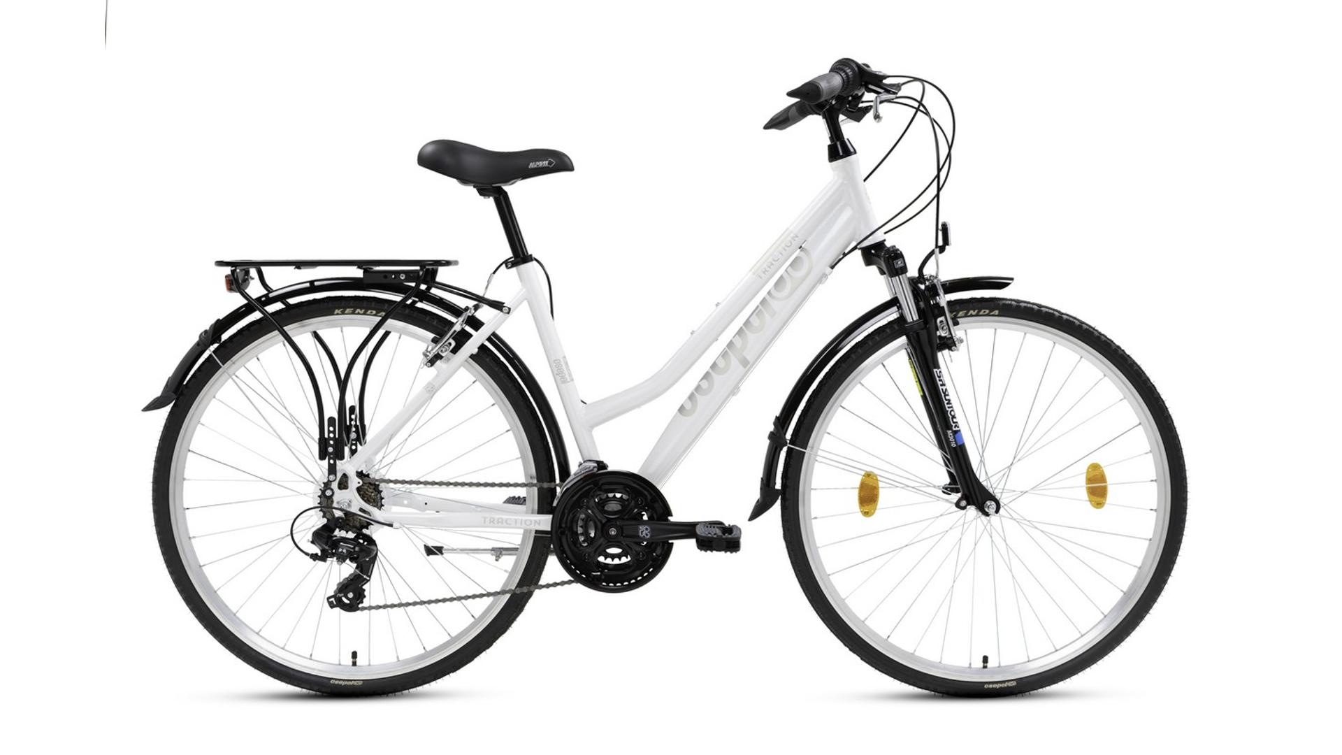 CSEPEL Traction 100 NŐI 28" 21SP női túra/trekking kerékpár, 19", fehér