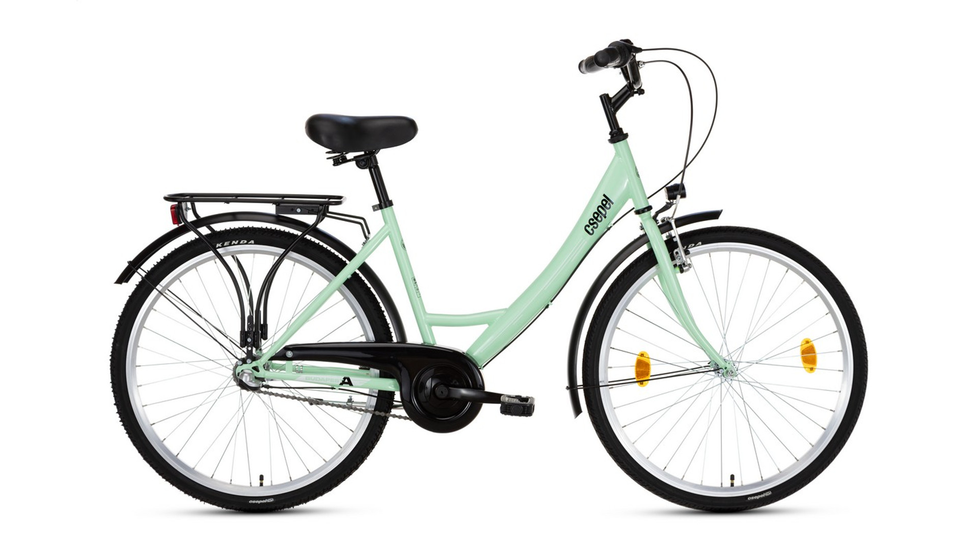 CSEPEL Budapest A 26" Nexus 3 női városi kerékpár, 3-sebességes, agyváltós, 17", halványzöld