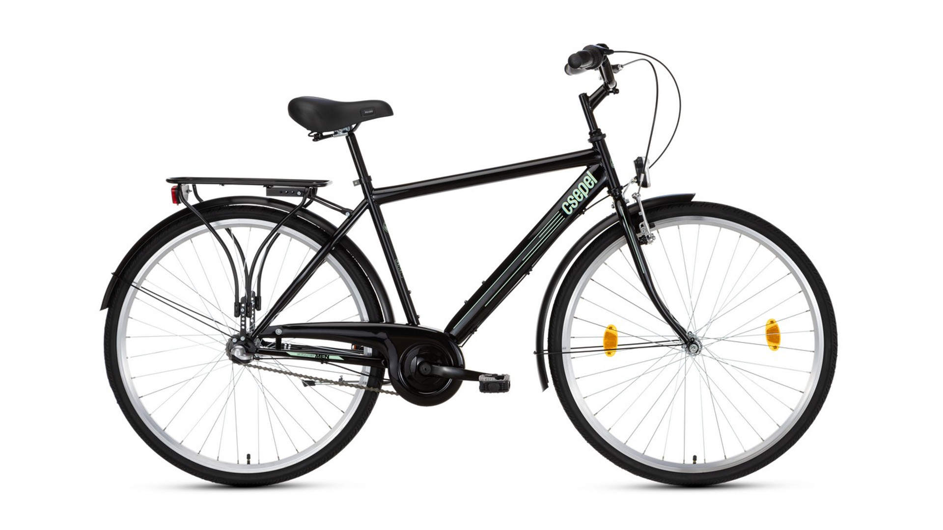 CSEPEL Budapest Férfi 28" Nexus 3 városi kerékpár, 3-sebességes, agyváltós, 19", fekete