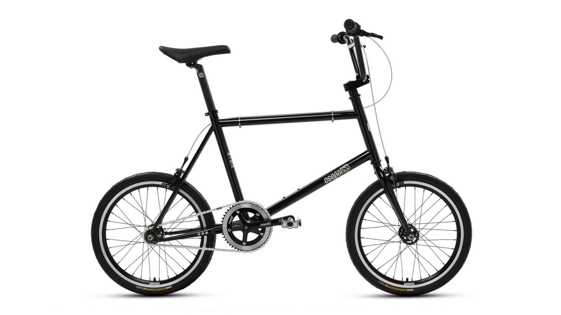 CSEPEL Royal Frisco 20" single speed/fixi városi kerékpár, 456mm, fekete
