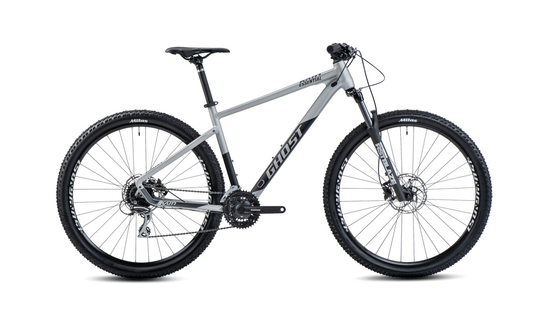 GHOST Kato Essential 27,5" MTB hardtail kerékpár, Light Grey / Black Matt, XS (145-160cm)