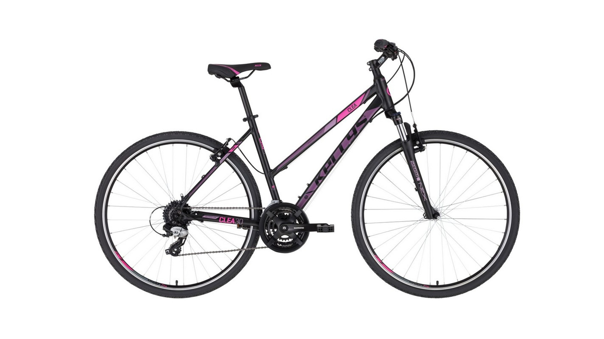 KELLYS Clea 30 28" női cross kerékpár, Black Pink, S (155-170cm)