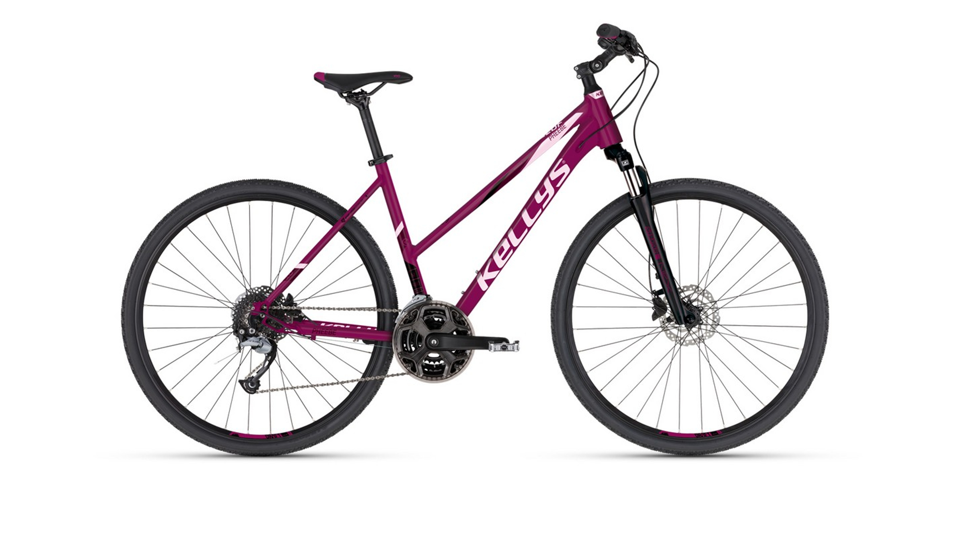 KELLYS Pheebe 10 28" női cross kerékpár, Raspberry, S (155-170cm)
