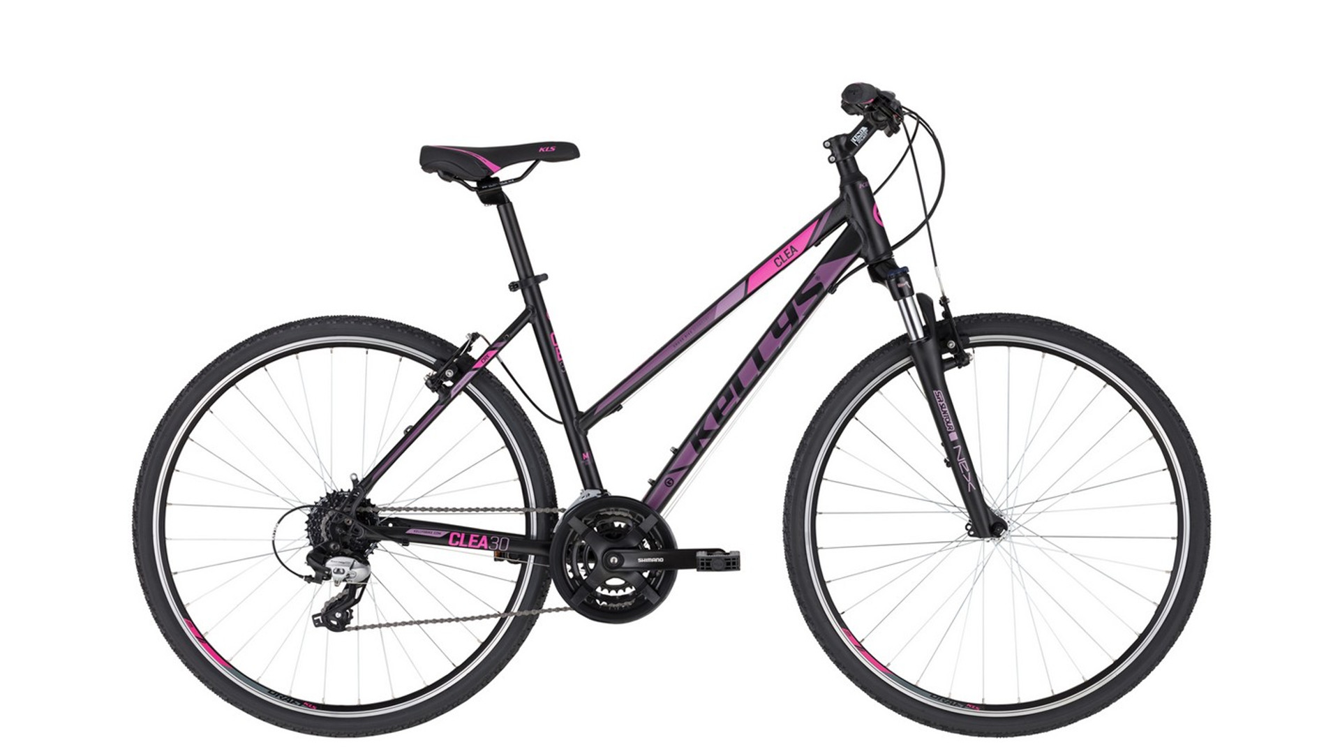 KELLYS Clea 30 28" női cross kerékpár, Black Pink, S (155-170cm) KELLYS Clea 30 28" női cross kerékpár, Black Pink, S (155-170cm)