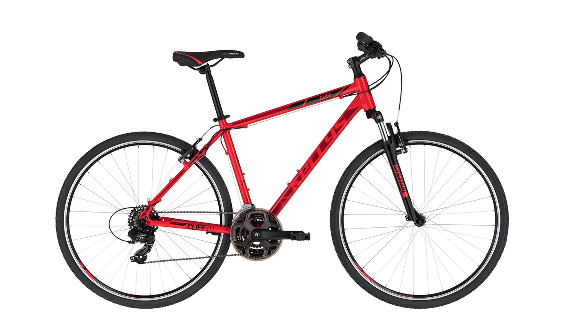KELLYS Cliff 10 28" férfi cross kerékpár, Red, L (175-190cm) KELLYS Cliff 10 28" férfi cross kerékpár, Red, L (175-190cm)