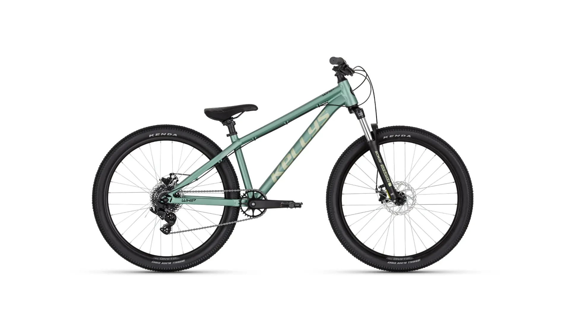 KELLYS Whip 10 DX 26" dirt kerékpár, Frosted Green, L (170-190cm) KELLYS Whip 10 DX 26" dirt kerékpár, Frosted Green, L (170-190cm)