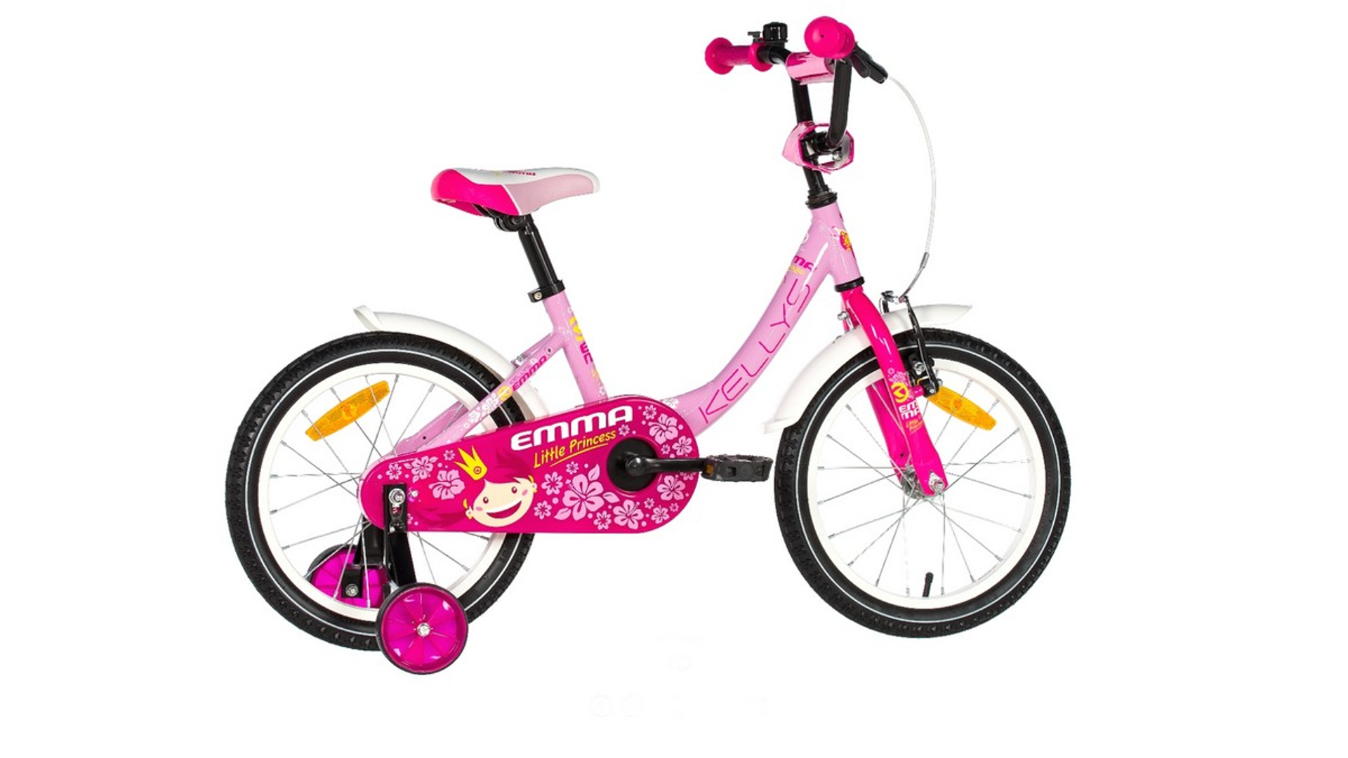 KELLYS Emma 16" gyermekkerékpár / tanulóbicikli, Pink