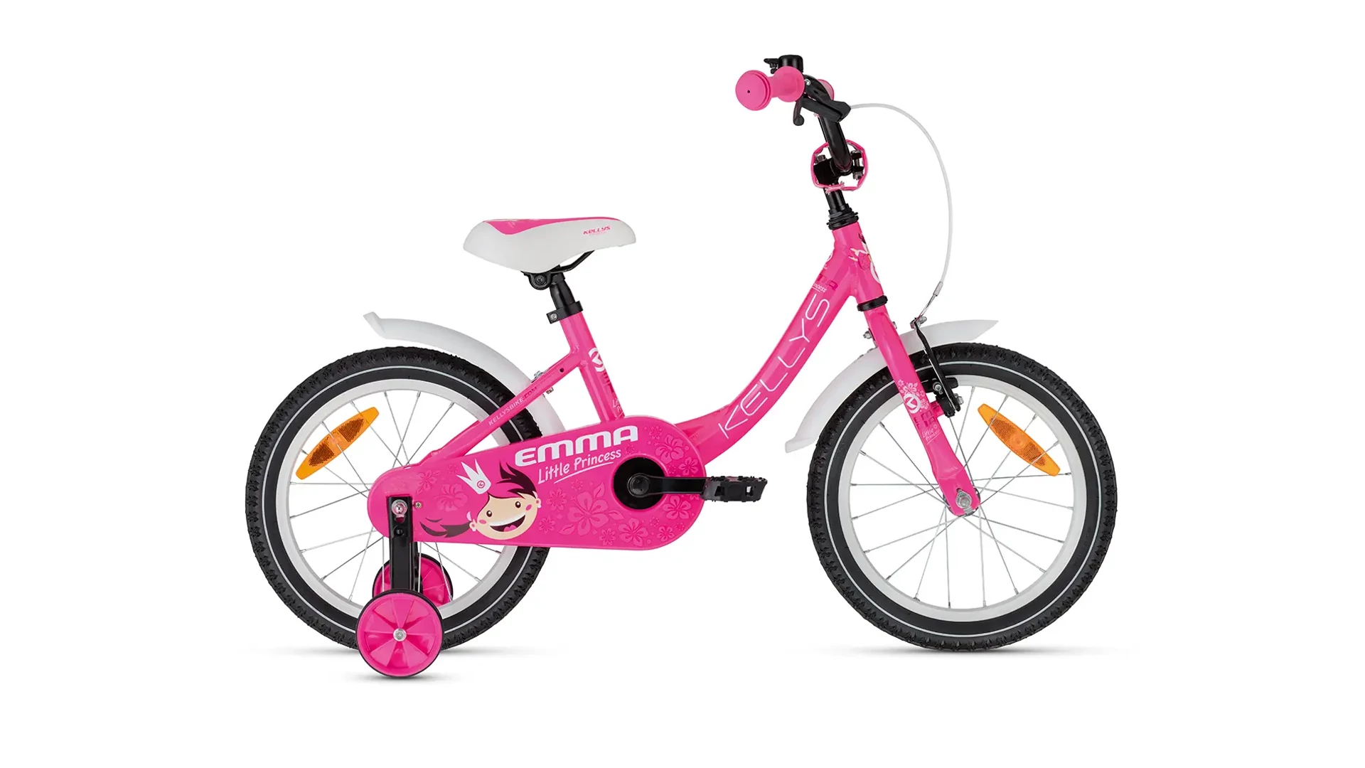 KELLYS Emma 16" gyermekkerékpár / tanulóbicikli, Pink