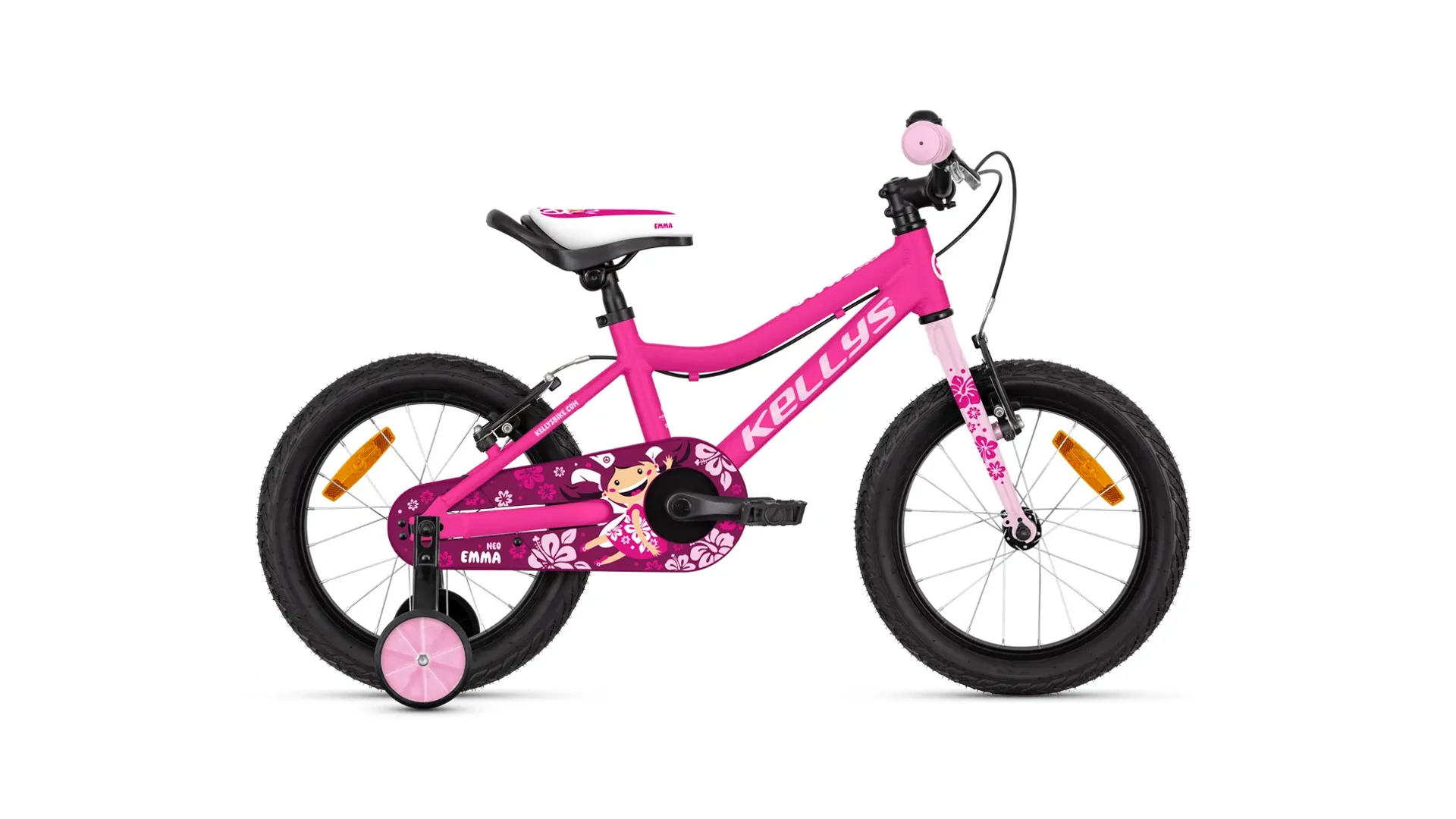 KELLYS Emma Neo 16" gyermekkerékpár / tanulóbicikli, Pink