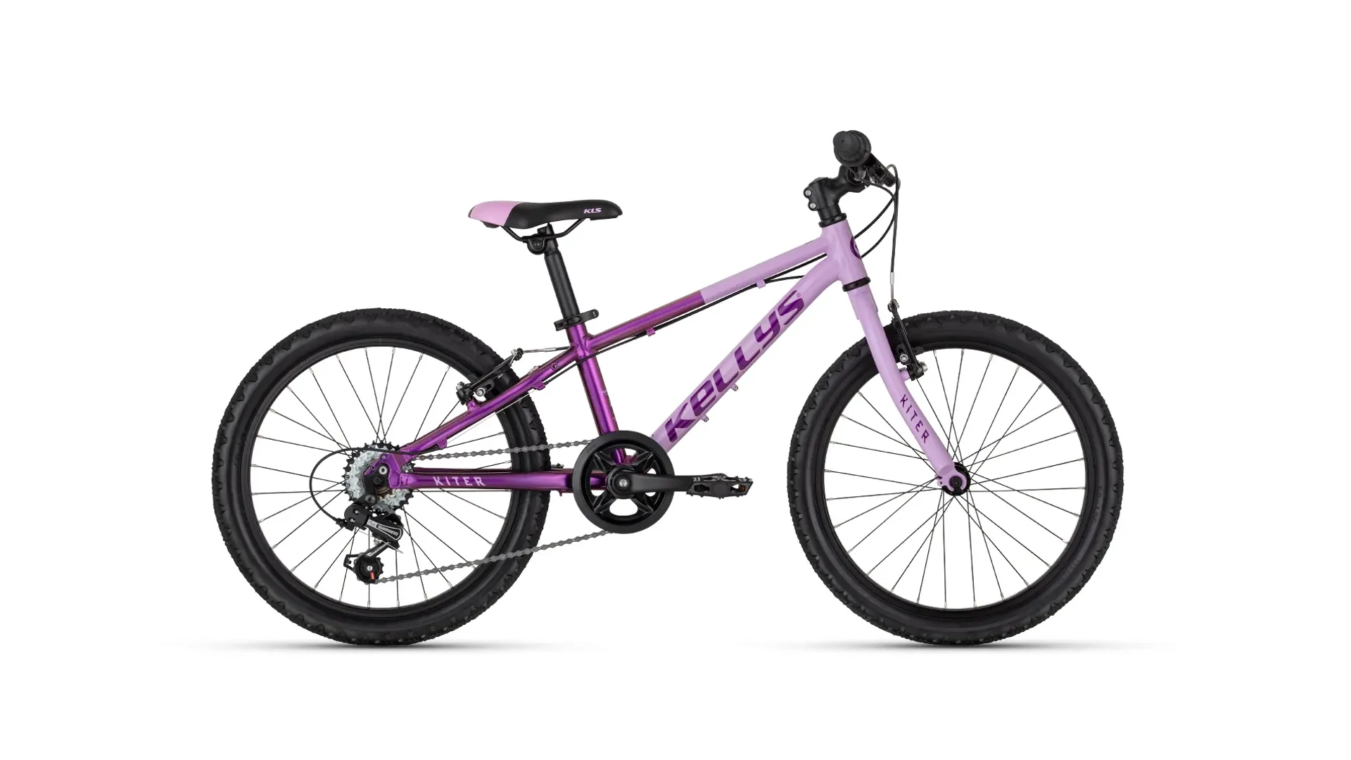 KELLYS Kiter 30 20" gyermek / junior MTB kerékpár, alu, Festival Fuchsia
