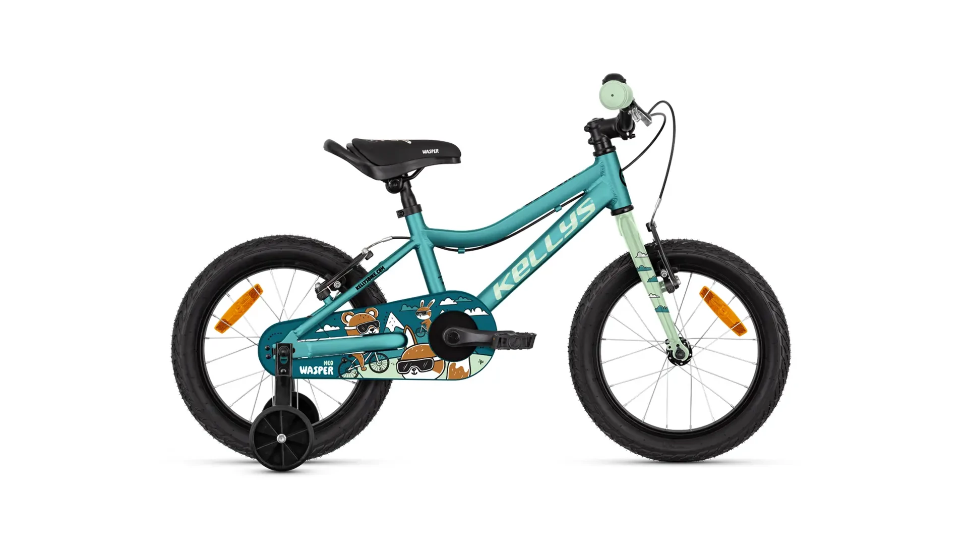 KELLYS Wasper Neo 16" gyermekkerékpár / tanulóbicikli, Ocean Blue