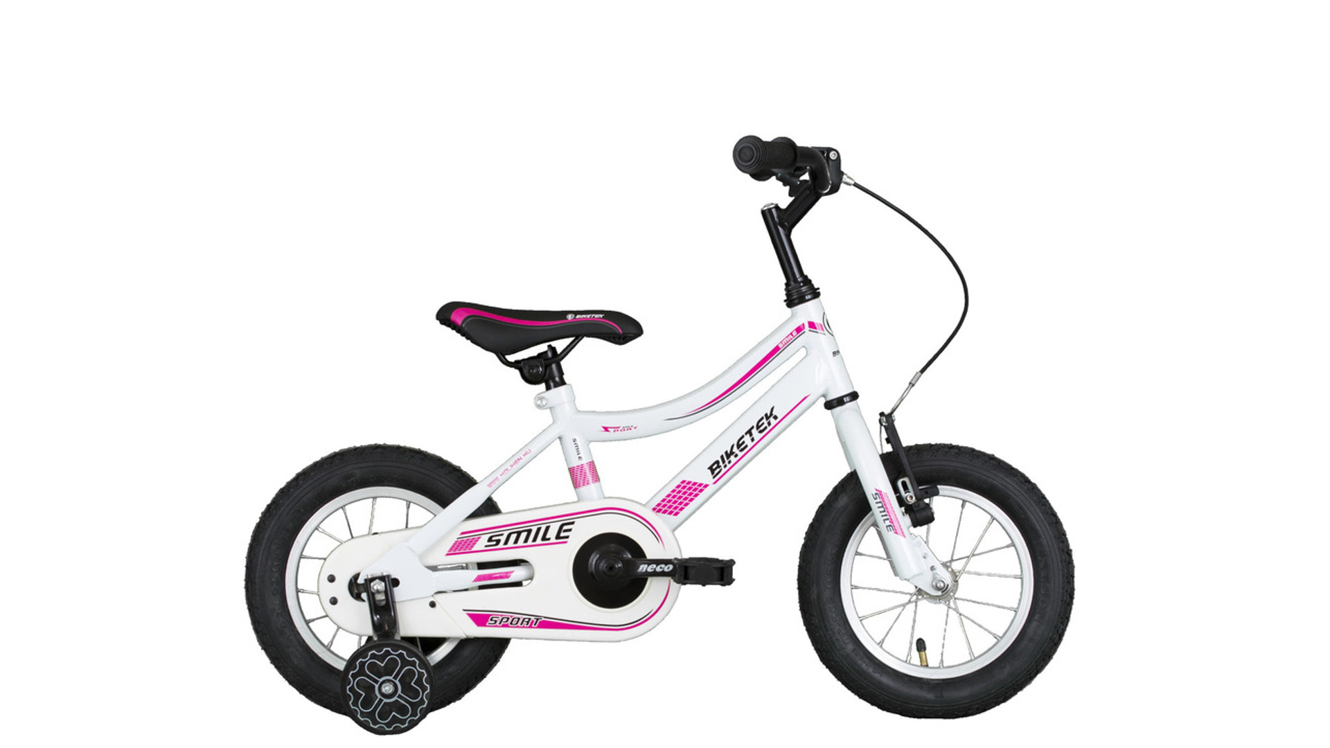 KOLIKEN Biketek Smile 12" tanulókerékpár, kontrás, fehér