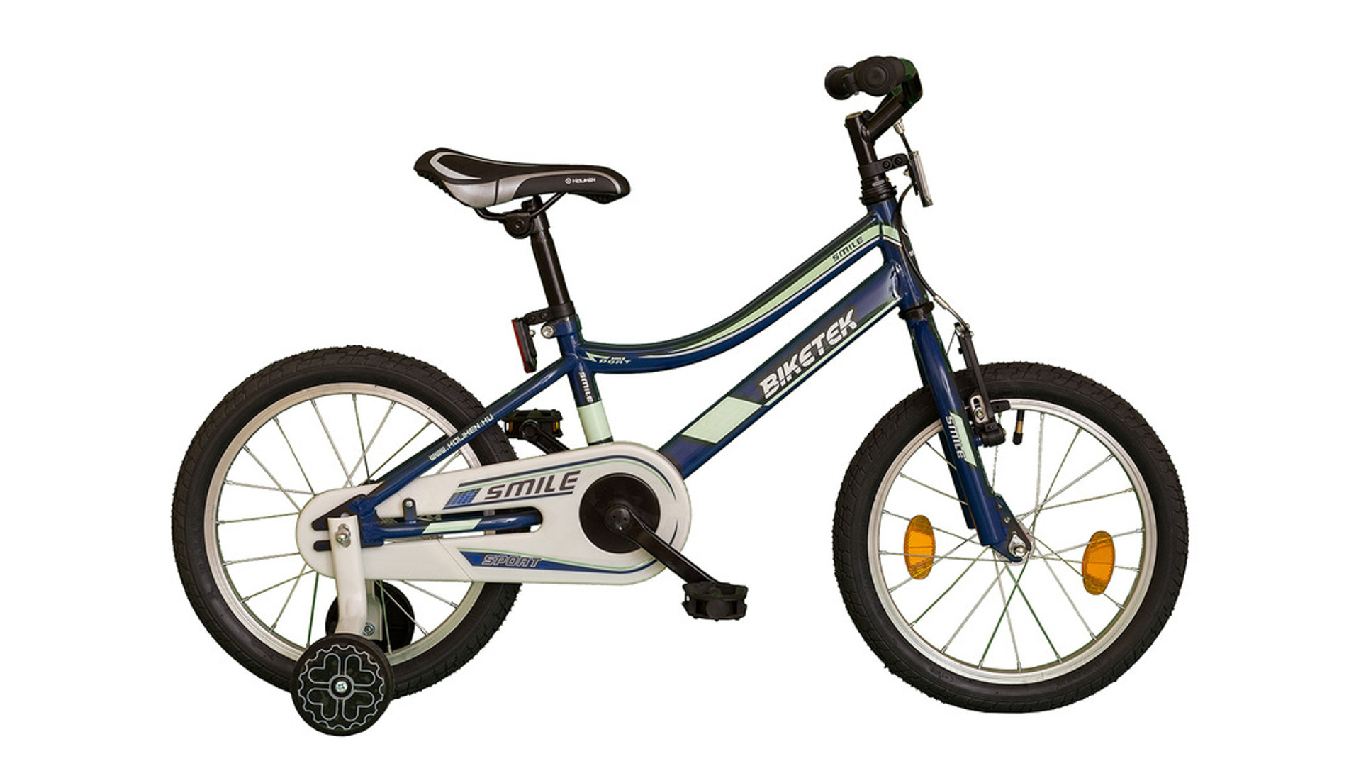 KOLIKEN Biketek Smile 16" gyermekkerékpár / tanulóbicikli, kontrás, kék