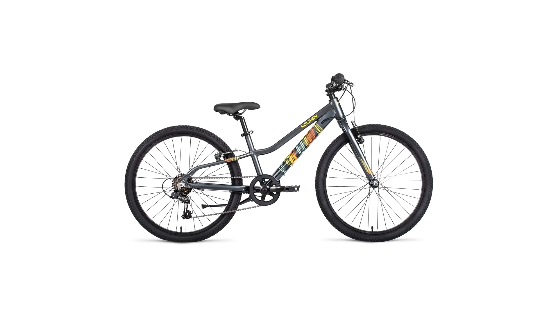 KOLIKEN Hard 24" gyermekkerékpár, 6 sebességes, alu, grafit