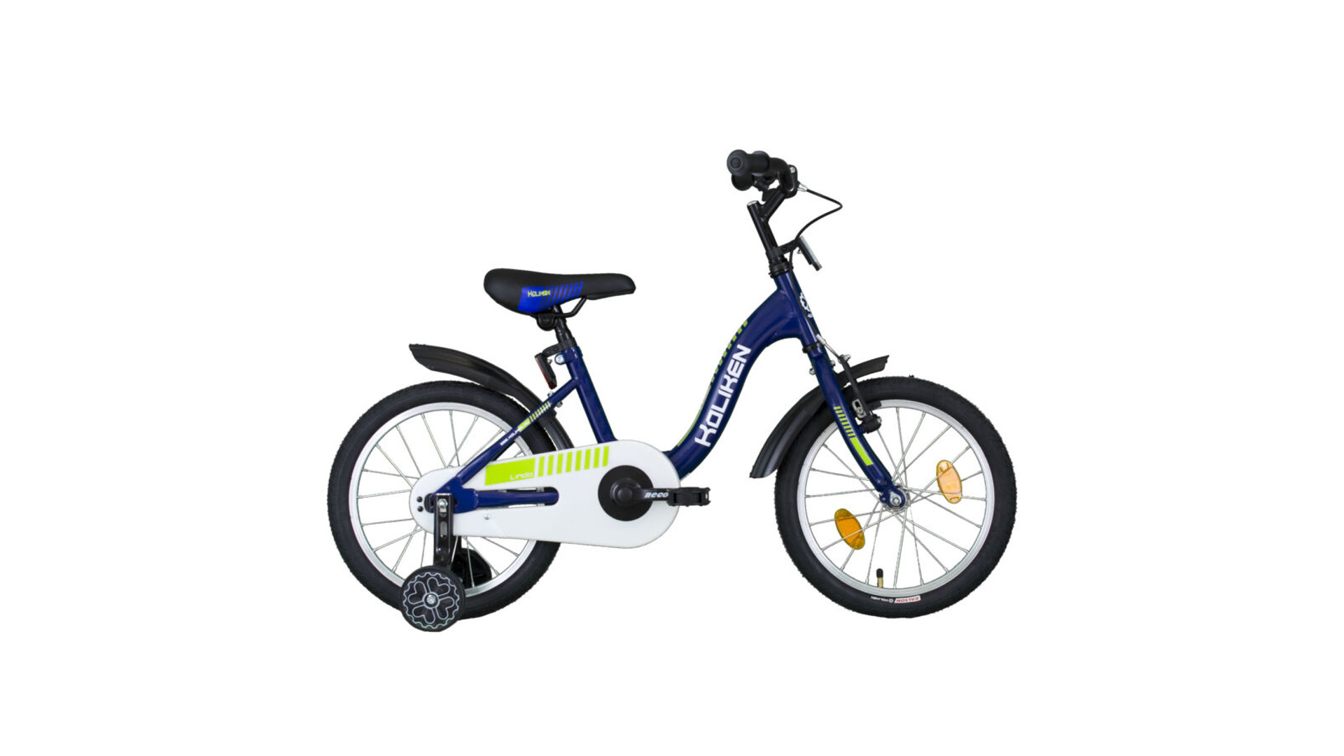 KOLIKEN Lindo 16" gyermekkerékpár / tanulóbicikli, kontrás, kék-zöld KOLIKEN Lindo 16" gyermekkerékpár / tanulóbicikli, kontrás, kék-zöld