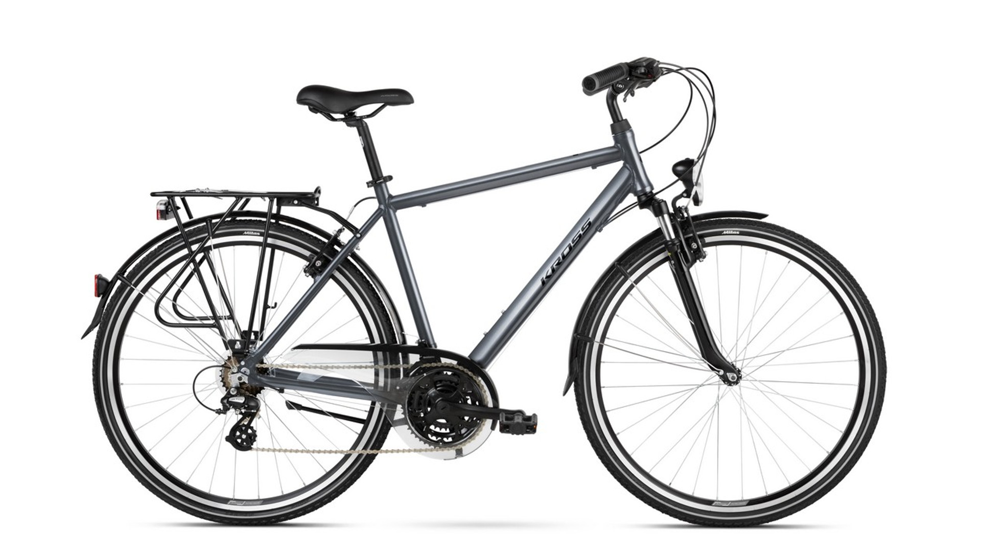 KROSS Trans 2.0 M 28" férfi trekking kerékpár, graphite / black gloss, S (17") KROSS Trans 2.0 M 28" férfi trekking kerékpár, graphite / black gloss, S (17")