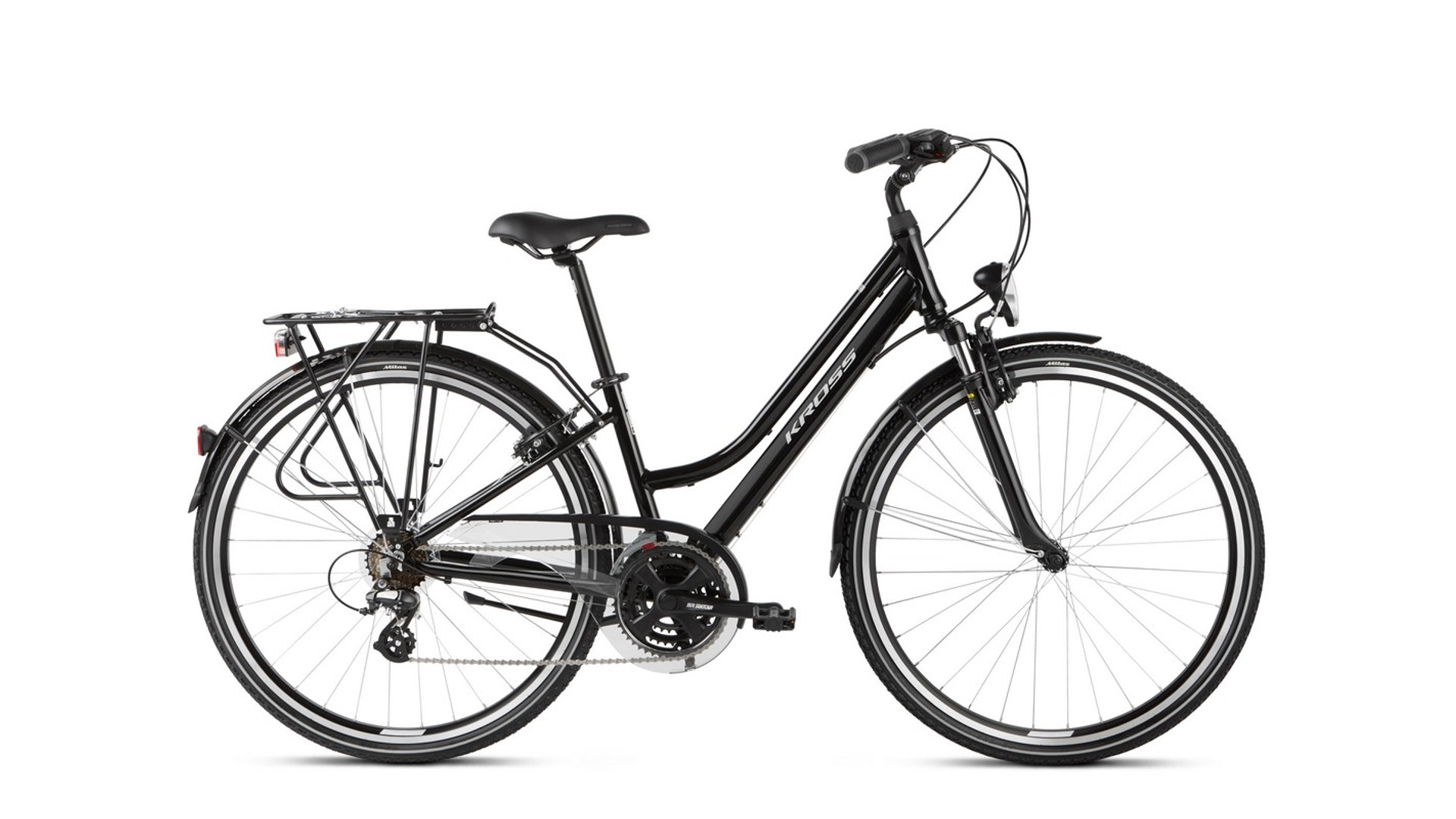 KROSS Trans 2.0 D 28" női trekking kerékpár, black / grey gloss, M (17") KROSS Trans 2.0 D 28" női trekking kerékpár, black / grey gloss, M (17")