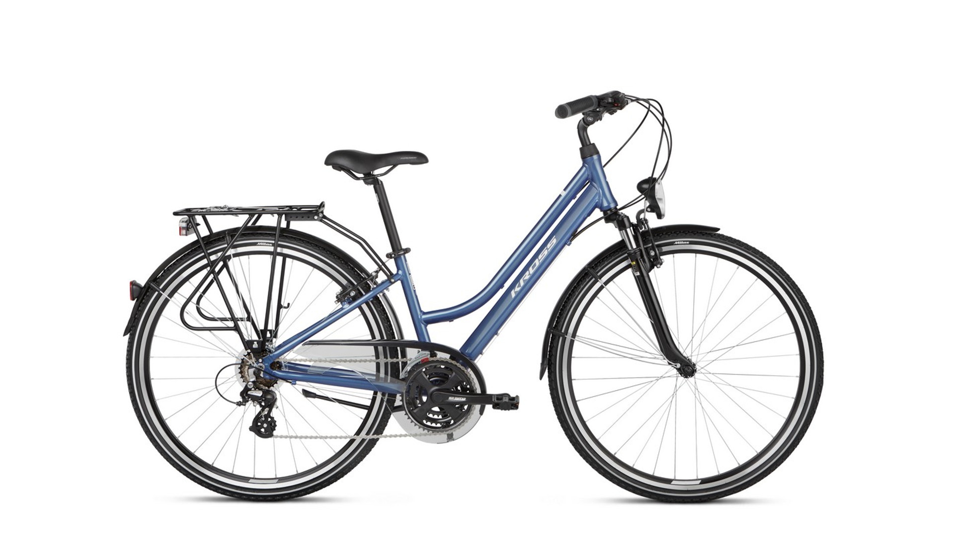 KROSS Trans 2.0 D 28" női trekking kerékpár, blue / white gloss, L (19") KROSS Trans 2.0 D 28" női trekking kerékpár, blue / white gloss, L (19")