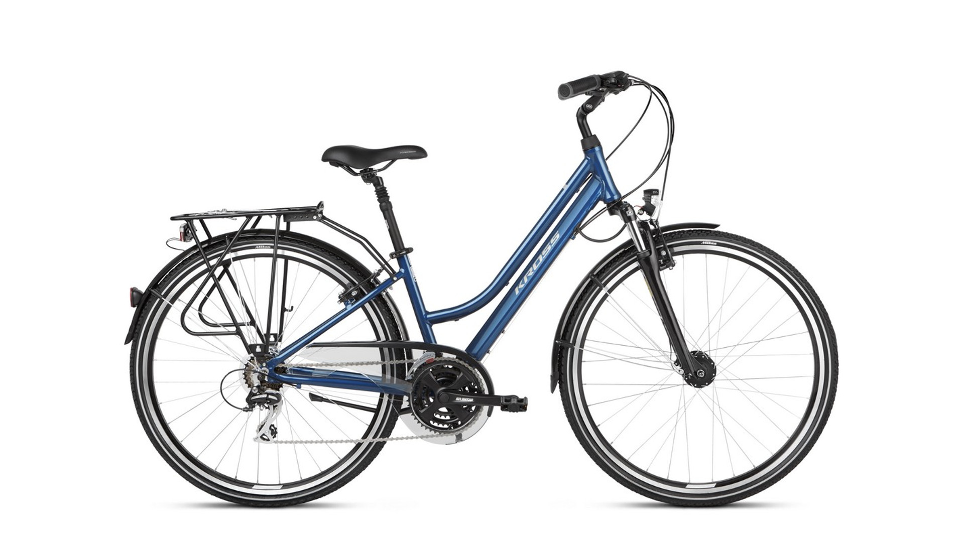 KROSS Trans 3.0 D 28" női trekking kerékpár, blue / grey gloss, M (17")