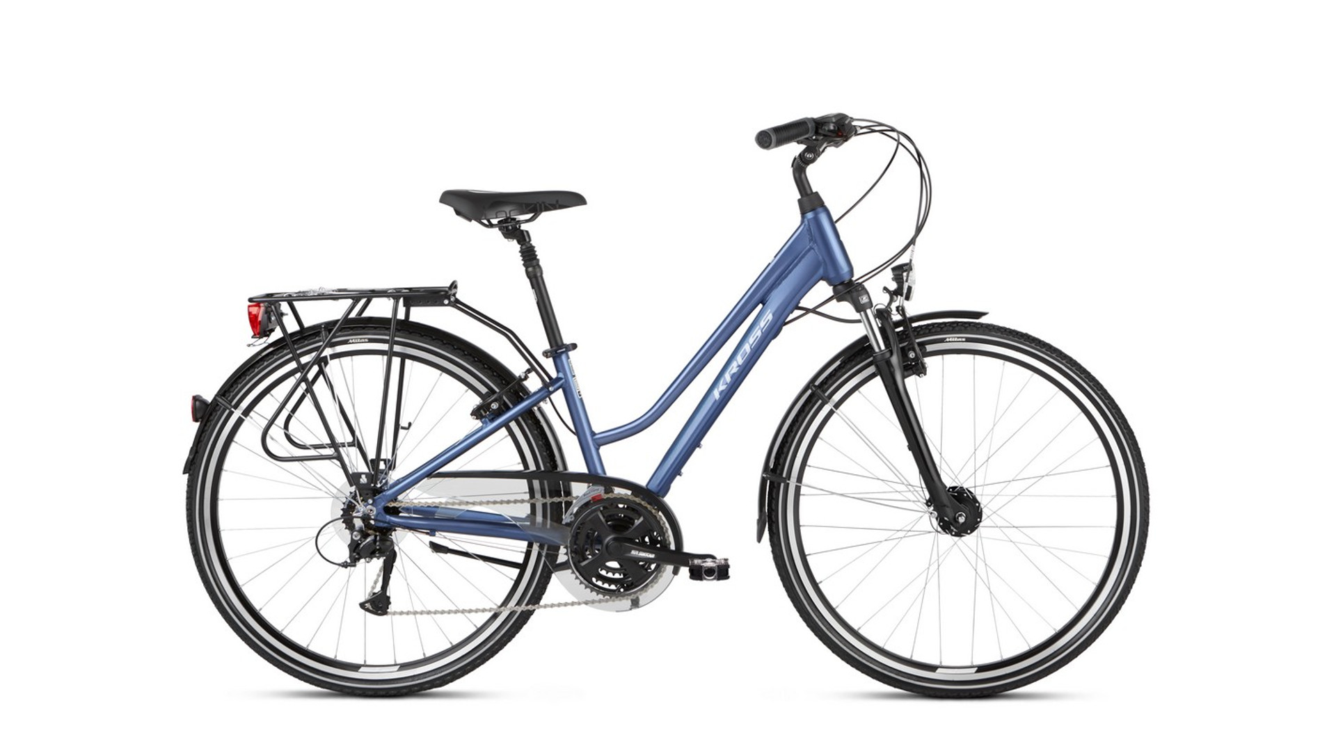 KROSS Trans 4.0 D 28" női trekking kerékpár, blue / white gloss, L (19")