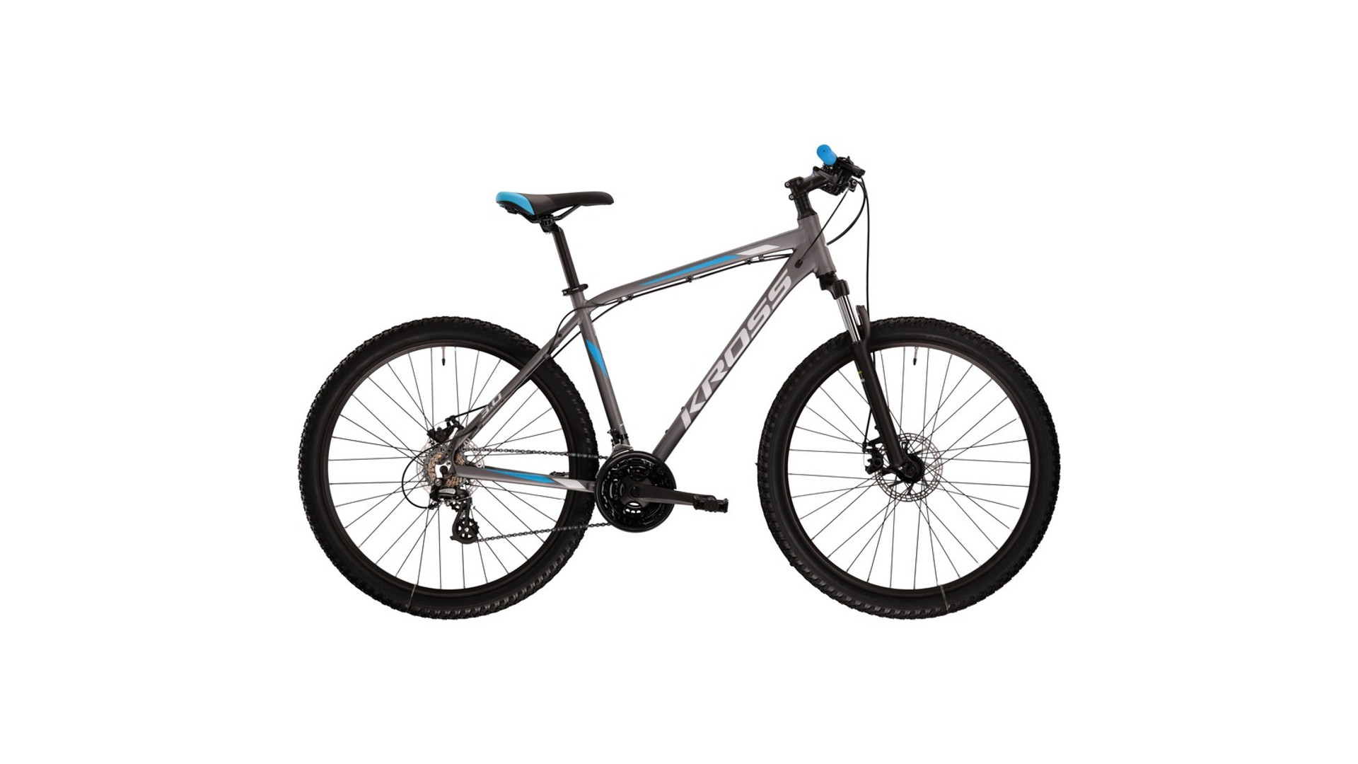 KROSS Hexagon 3.0 27.5" MTB kerékpár, graphite/blue/grey matt, M (19")