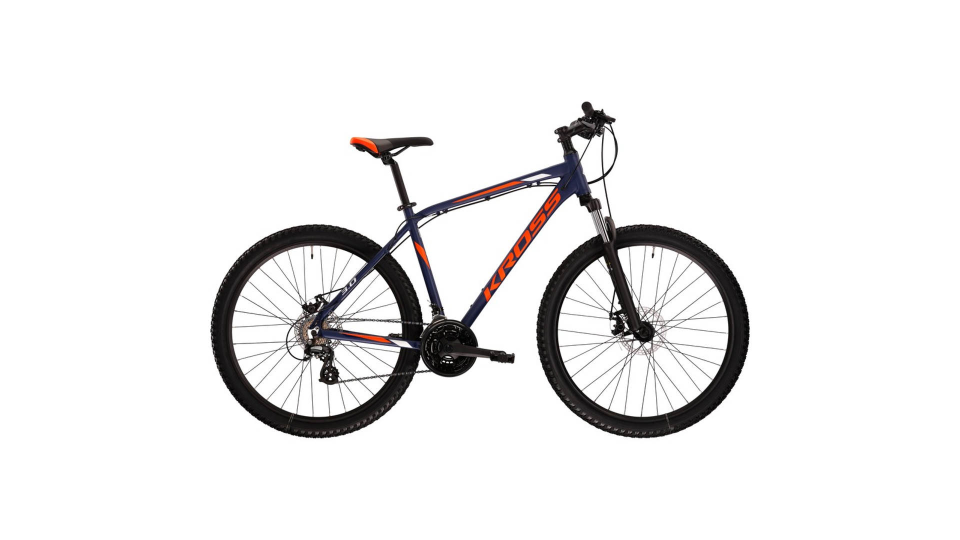 KROSS Hexagon 3.0 26" MTB kerékpár, navy blue/orange white matt, S (17") KROSS Hexagon 3.0 26" MTB kerékpár, navy blue/orange white matt, S (17")
