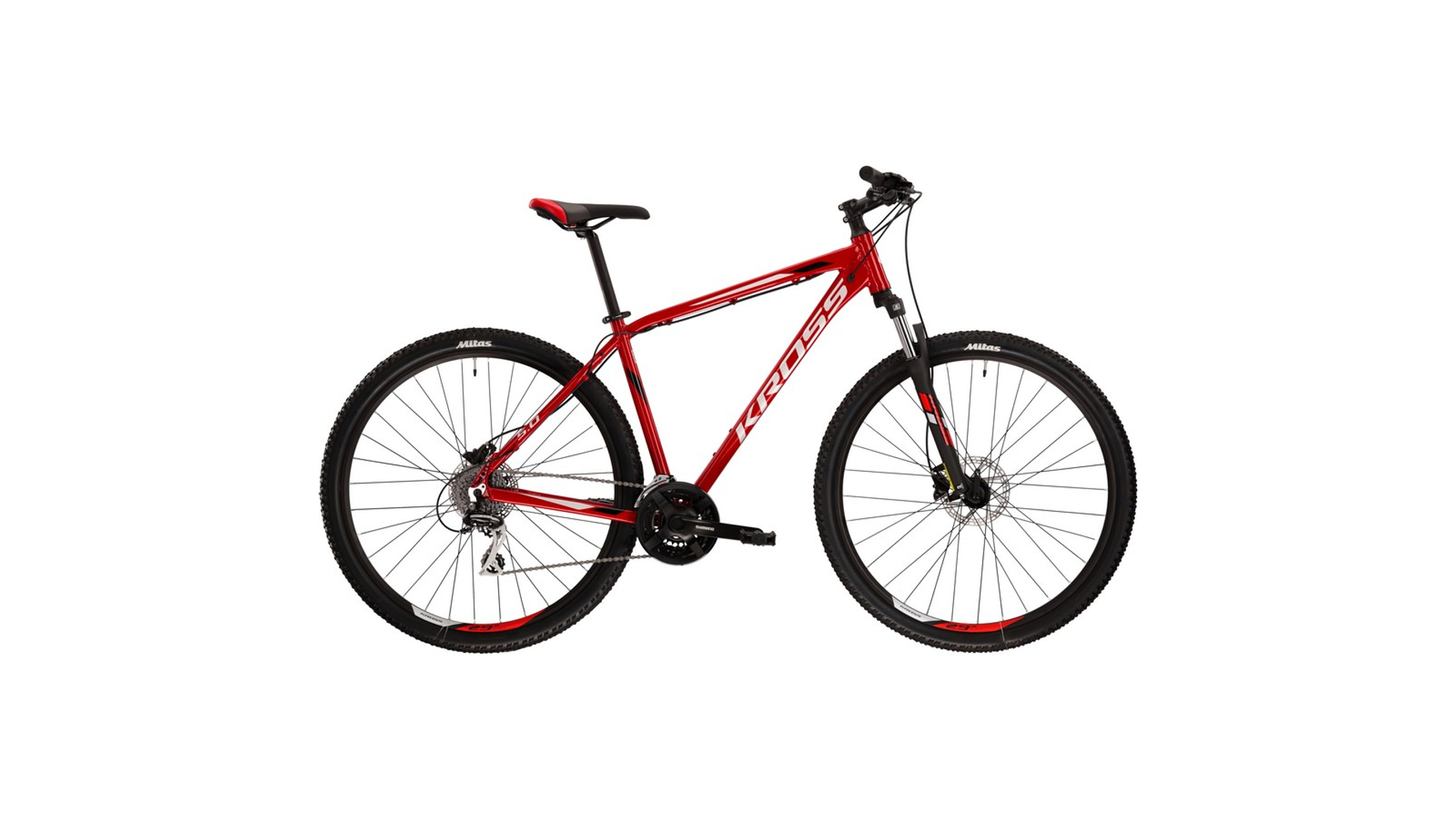 KROSS Hexagon 5.0 2022 29" MTB kerékpár, red / grey / black gloss, L (21")