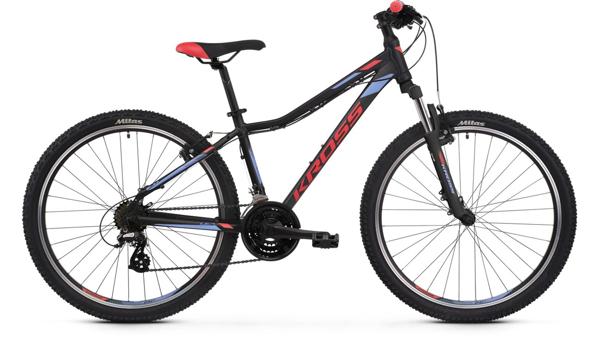 KROSS Lea 2.0 2022 26" női MTB kerékpár, black / raspberry / violet matt, XS (15")