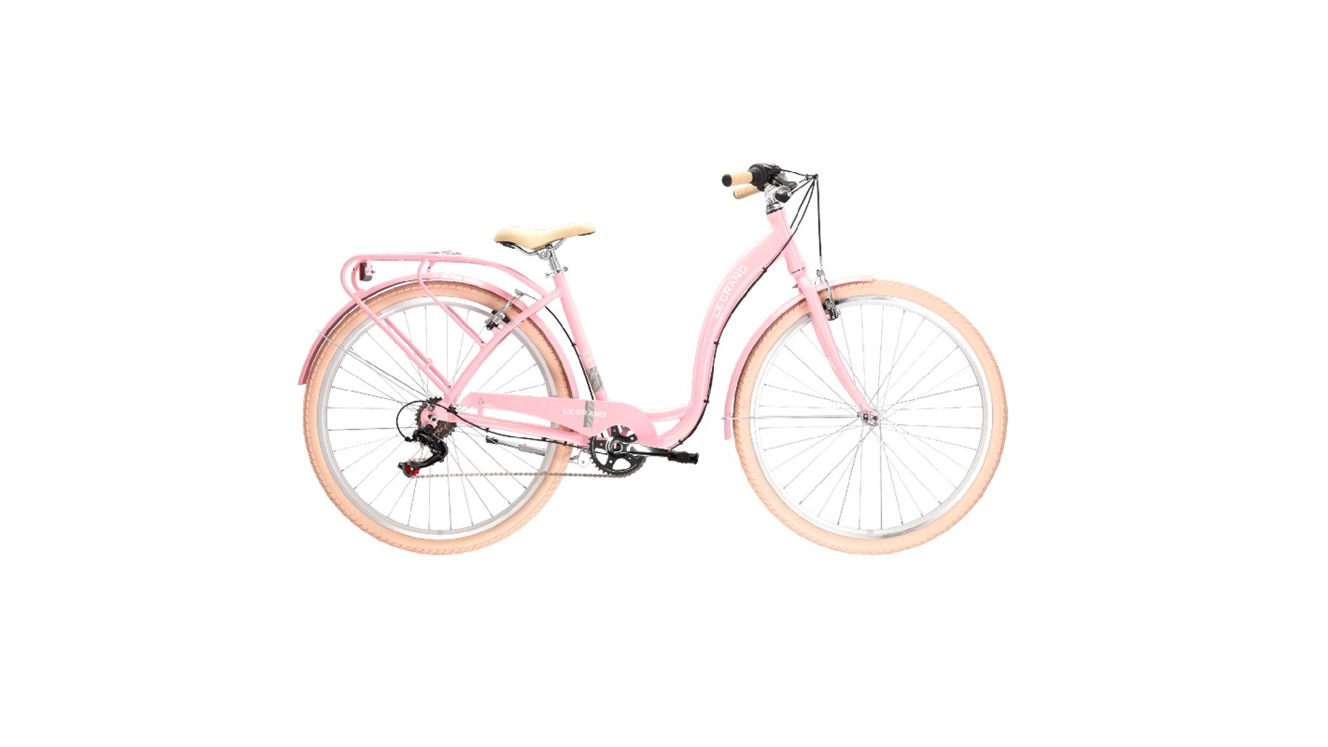 LE GRAND Lille 2 28" női városi kerékpár, pink/gray gloss, M (17")