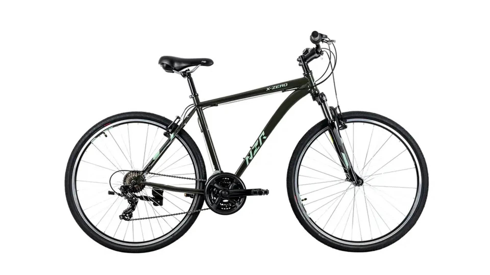NEUZER X-Zero 28" férfi cross-trekking kerékpár, szürkésoliva/menta, 21"